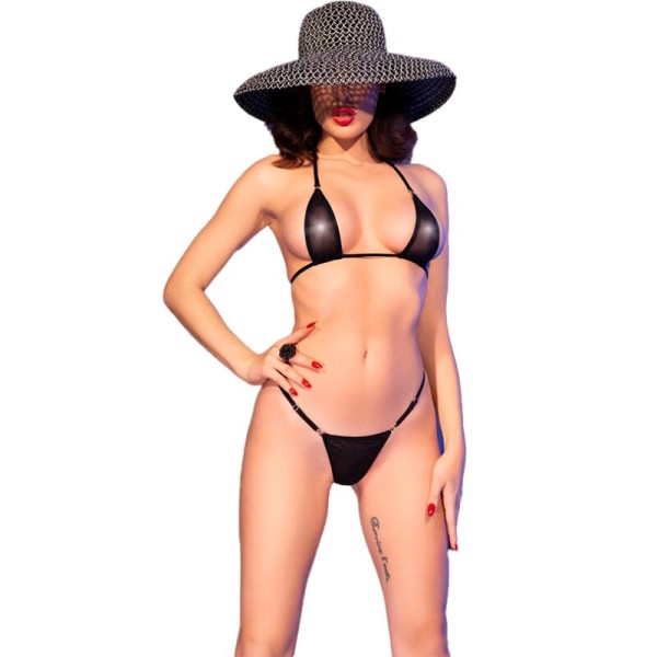 CHILIROSE CR 4840 MICRO BIKINI NEGRO S M