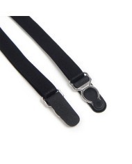 SUBBLIME 955496 BODY DE ENCAJE CON LAZOS Y LIGAS NEGRO S M