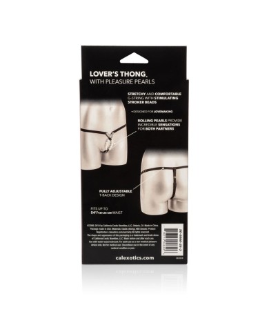 CALEXOTICS LOVERS TANGA CON PERLAS DE PLACER CALEXOTICS LOVERS TANGA CON PERLAS DE PLACER