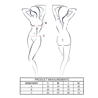 PASSION SENSIE BODY AZUL MARINO L XL