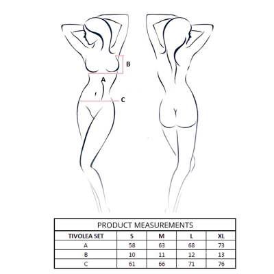 PASSION TIVOLEA SET SUJETADOR TANGA VIOLETA L XL
