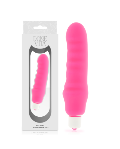 DOLCE VITA GENIUS VIBRADOR SILICONA ROSA DOLCE VITA GENIUS VIBRADOR SILICONA ROSA