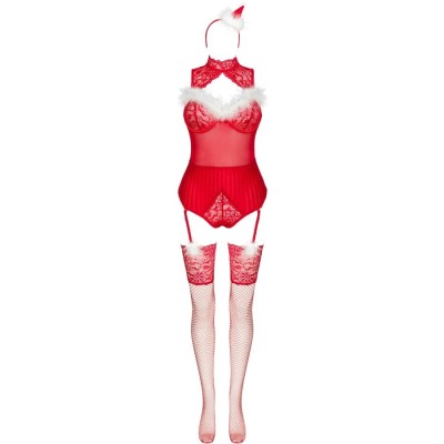 LIVCO CORSETTI FASHION LIMPID SNOWFLAKES LC 90604 BODY MEDIAS DIADEMA NAVIDENA S M