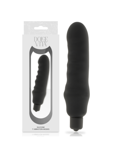 DOLCE VITA GENIUS VIBRADOR SILICONA NEGRO DOLCE VITA GENIUS VIBRADOR SILICONA NEGRO