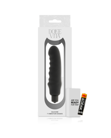 DOLCE VITA GENIUS VIBRADOR SILICONA NEGRO DOLCE VITA GENIUS VIBRADOR SILICONA NEGRO