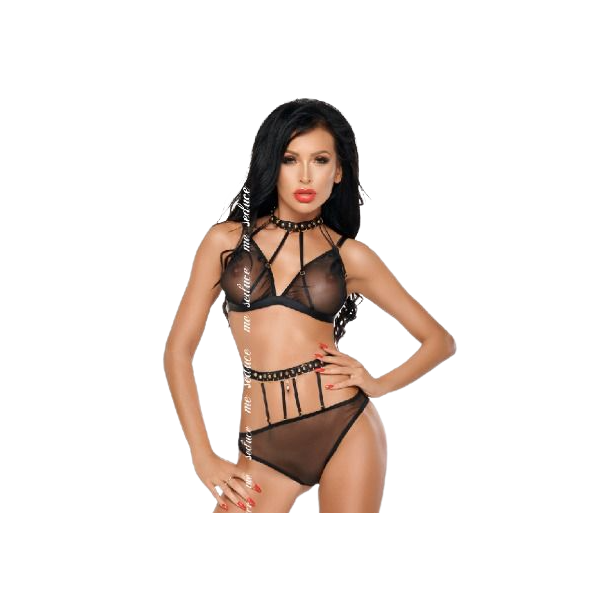 ME SEDUCE DOTTY SET DOS PIEZAS NEGRO S M
