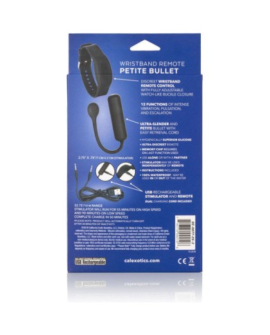 CALEXOTICS BALA VIBRADORA PEQUENA CON PULSERA DE CONTROL CALEXOTICS BALA VIBRADORA PEQUENA CON PULSERA DE CONTROL