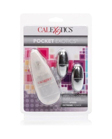 CALEXOTICS BALAS VIBRADORAS PLATEADAS DUO