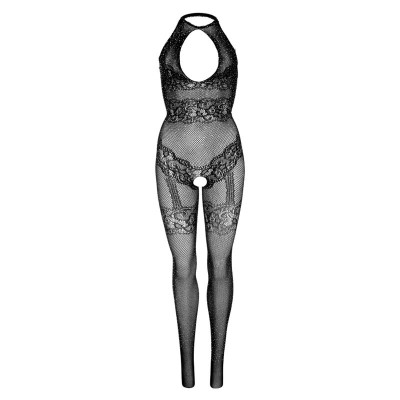 LEG AVENUE BODYSTOCKING DE RED SIN COSTURAS TALLA UNICA NEGRO