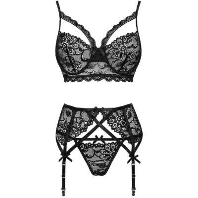 LIVCO CORSETTI FASHION MORIDAM LC 90552 SUJETADOR LIGUERO PANTY NEGRO L XL