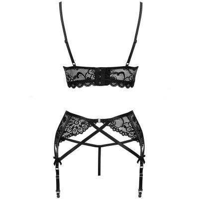 LIVCO CORSETTI FASHION MORIDAM LC 90552 SUJETADOR LIGUERO PANTY NEGRO L XL