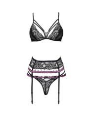 LIVCO CORSETTI FASHION SNEHANA LC 90443 SUJETADOR LIGUERO PANTY NEGRO S M