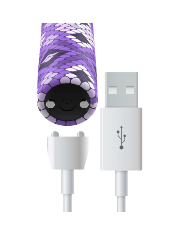 CUSTOM BULLETS BALA RECARGABLE SNAKE LILA 10 INTENSIDADES CUSTOM BULLETS BALA RECARGABLE SNAKE LILA 10 INTENSIDADES