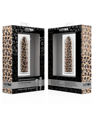 CUSTOM BULLETS BALA RECARGABLE LEOPARD 10 INTENSIDADES CUSTOM BULLETS BALA RECARGABLE LEOPARD 10 INTENSIDADES