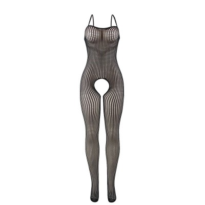 SUBBLIME 951726 BODYSTOCKING CROTCHLESS DE REJILLA ELASTICO NEGRO TALLA UNICA