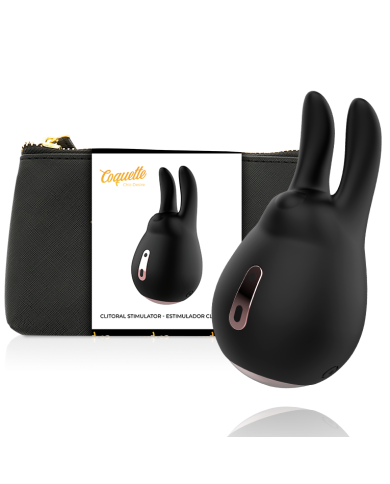 COQUETTE CHIC DESIRE ESTIMULADOR CLITORIS NEGRO GOLD CONEJO COQUETTE CHIC DESIRE ESTIMULADOR CLITORIS NEGRO GOLD CONEJO