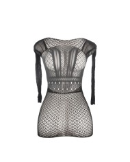 SUBBLIME 951931 VESTIDO DE REJILLA CORTO CON ESPALDA DESCUBIERTA TALLA UNICA