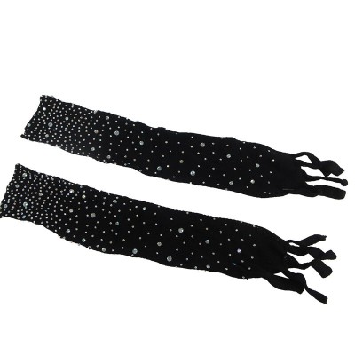 SUBBLIME 952174 BODYSTOCKING DE REJILLA CON GUANTES Y DIAMANTES NEGRO TALLA UNICA