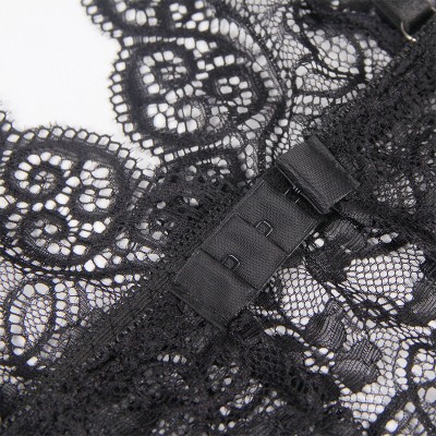 SUBBLIME 953928 SET 3 PIEZAS ENCAJE Y SATEN NEGRO L XL