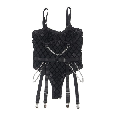 SUBBLIME 954260 BODY CON CADENAS LIGUEROS NEGRO S M