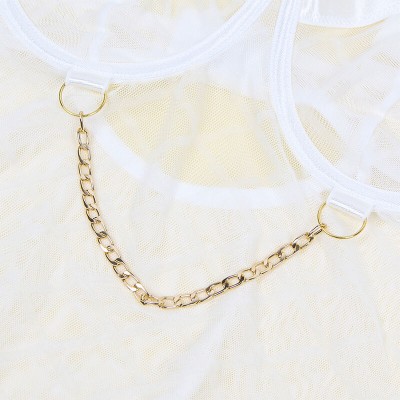 SUBBLIME 954291 BODY CON CADENAS LIGUEROS BLANCO L XL