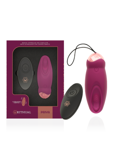 RITHUAL PRIYA HUEVO CONTROL REMOTO G SPOT VIBRACION RITHUAL PRIYA HUEVO CONTROL REMOTO G SPOT VIBRACION