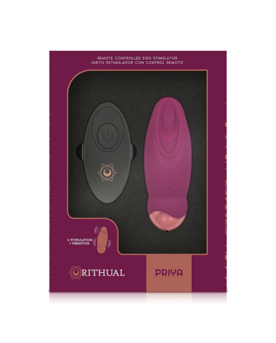 RITHUAL PRIYA HUEVO CONTROL REMOTO G SPOT VIBRACION RITHUAL PRIYA HUEVO CONTROL REMOTO G SPOT VIBRACION