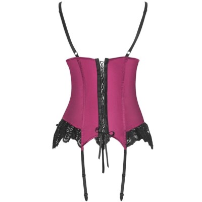 LIVCO CORSETTI FASHION AGRAFENA CF 90436 CORSET TANGA BURDEOS S M