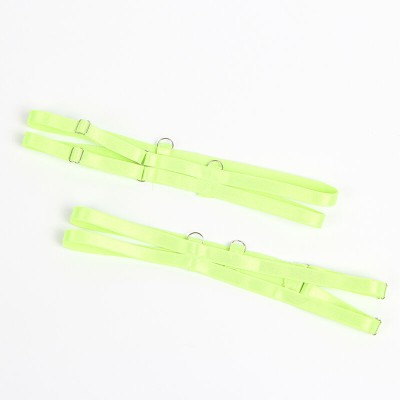 SUBBLIME 955311 SET SUJETADOR CON ENCAJE Y LIGUEROS VERDE Y AZUL S M