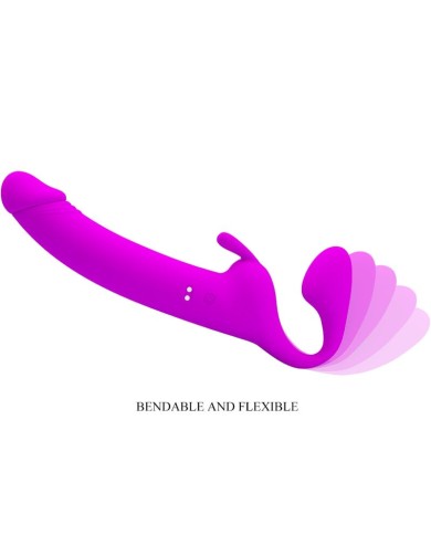 PRETTY LOVE ZANINI DILDO STRAP ON SIN ARNES 10 VIBRACIONES MORADO PRETTY LOVE ZANINI DILDO STRAP ON SIN ARNES 10 VIBRACIONES MORADO