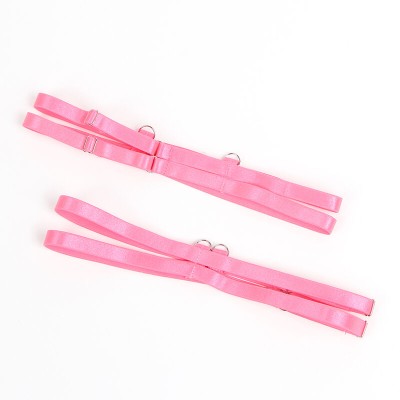 SUBBLIME 955366 SET SUJETADOR CON ENCAJE Y LIGUEROS ROSA Y MORADO L XL