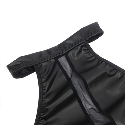 SUBBLIME 955472 VESTIDO CUELLO HALTER CON TRANSPARENCIAS NEGRO S M
