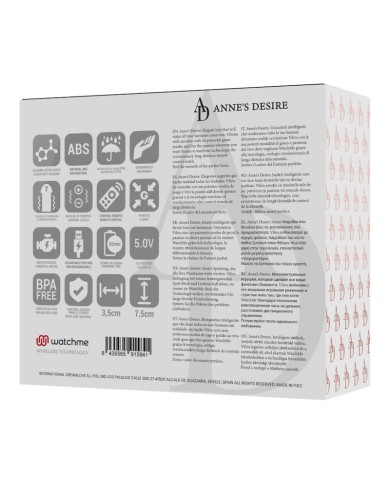 ANNE S DESIRE HUEVO CONTROL REMOTO TECNOLOGIA WATCHME NEGRO GOLD ANNE S DESIRE HUEVO CONTROL REMOTO TECNOLOGIA WATCHME NEGRO GOLD