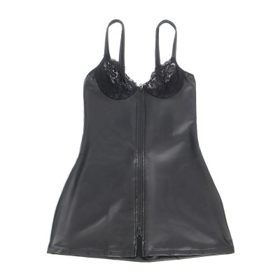 SUBBLIME 957568 VESTIDO DE CUERO CON CREMALLERA NEGRO S M