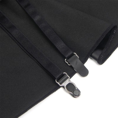 SUBBLIME 957704 VESTIDO DE CUERO CON CREMALLERA Y ENCAJE NEGRO S M
