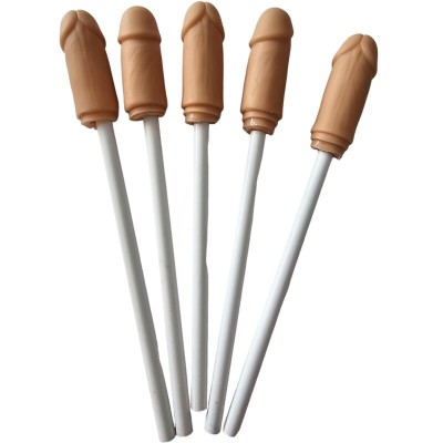 DIABLO PICANTE 5 LAPICES CON PUNTA DE PENE NATURAL
