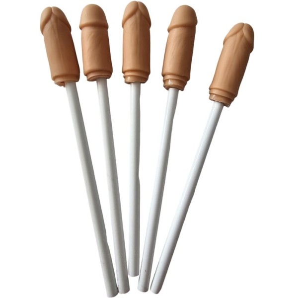 DIABLO PICANTE 5 LAPICES CON PUNTA DE PENE NATURAL