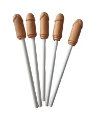 DIABLO PICANTE 5 LAPICES CON PUNTA DE PENE NATURAL