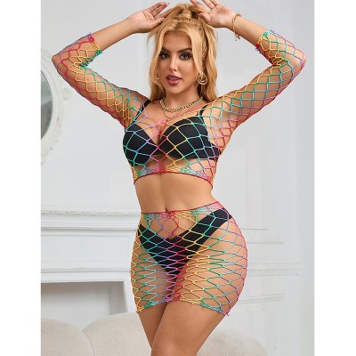 SUBBLIME 952440 SET DE REJILLA 2 PIEZAS MANGA LARGA ARCOIRIS TALLA UNICA