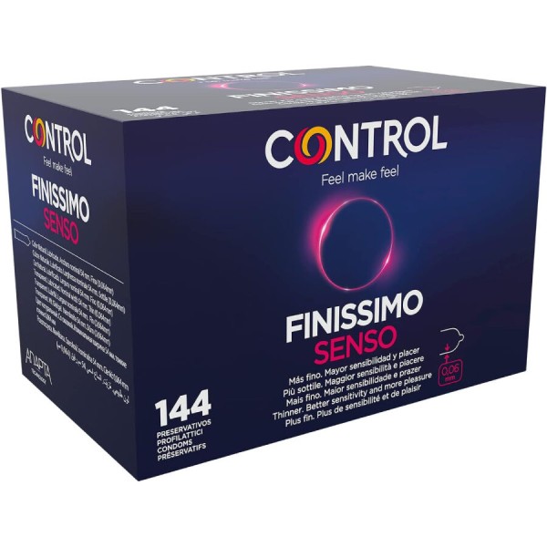 CONTROL PRESERVATIVOS FINISSIMO SENSO 144 UNIDADES