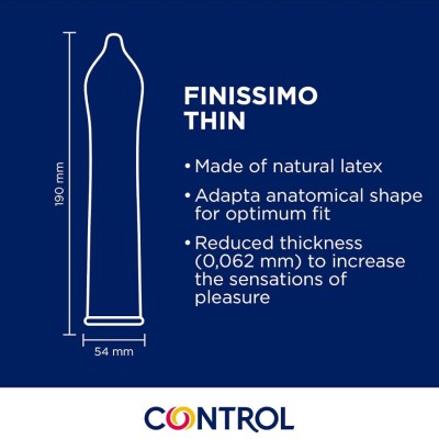 CONTROL PRESERVATIVOS FINISSIMO SENSO 144 UNIDADES