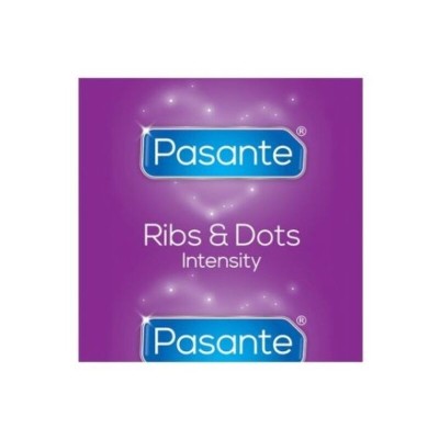 PASANTE RIBS DOTS PRESERVATIVOS INTENSITY 144 UNIDADES