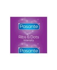PASANTE RIBS DOTS PRESERVATIVOS INTENSITY 144 UNIDADES