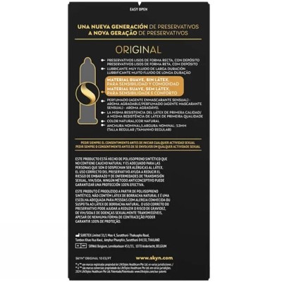 SKYN PRESERVATIVO ORIGINAL SENSACION NATURAL 10 UNIDADES
