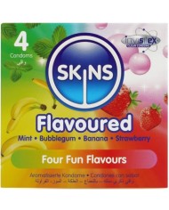 SKINS MULTI SABORES PRESERVATIVOS PREMIUM PACK 4