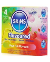 SKINS MULTI SABORES PRESERVATIVOS PREMIUM PACK 4
