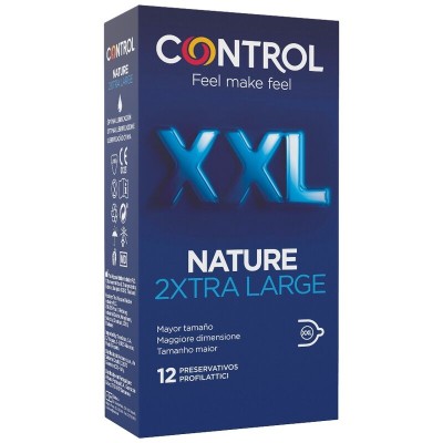 CONTROL NATURE 2XTRA LARGE PRESERVATIVOS XXL 12 UNIDADES