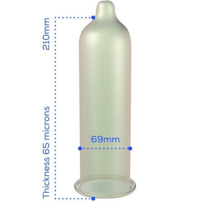 PASANTE PRESERVATIVO TAMANO SUPER KING BOLSA 144 UNIDADES