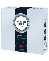 MISTER SIZE PRESERVATIVOS TALLA XL 60 MM 36 UNIDADES