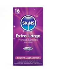SKINS TAMANO XL PRESERVATIVOS PREMIUM PACK 16